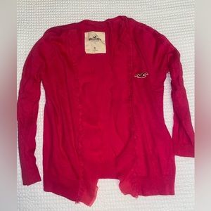 Hollister Crpped Pink cardigan/ Sweater